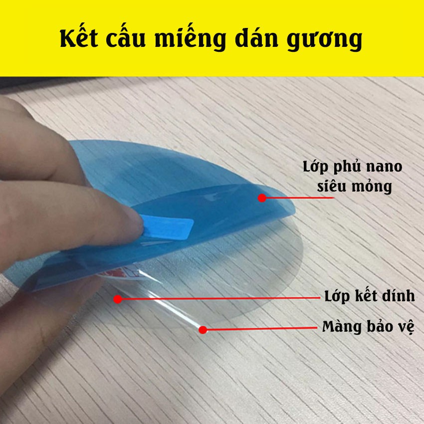 Miếng dán gương ô tô chống nước mưa chống xước