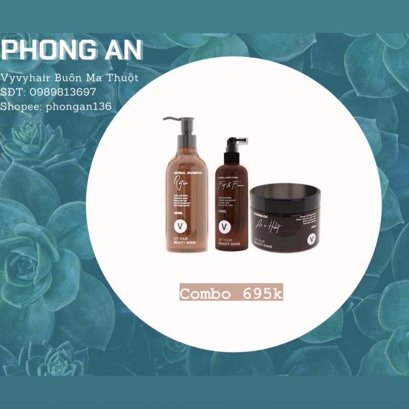 Combo dưỡng giảm rụng phục hồi kích mọc