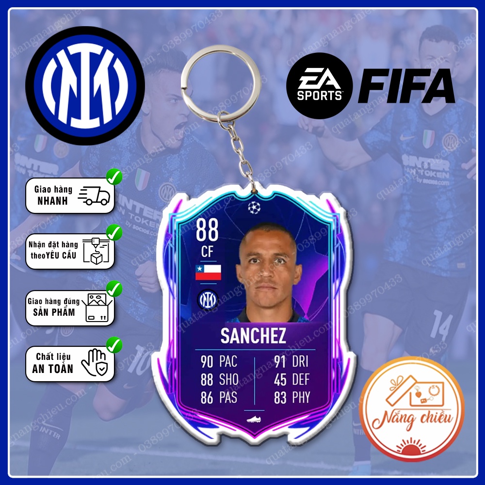 Móc khóa CLB Inter Milan, Móc khóa FIFA Online - Thiết kế với mọi nhân vật ☘️MÓC KHÓA FIFA☘️