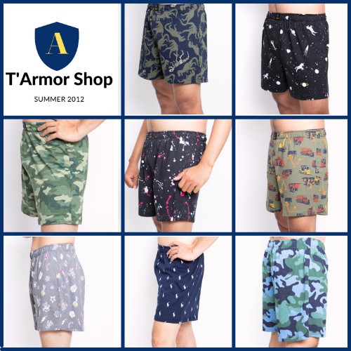 Quần Short Nam T'ARMOR [ FREE SHIP ] , Quần Đùi Nam Được May Với Chất Liệu Thun Mát Mịn Rất Thoải Mái Cho Người Mặc.