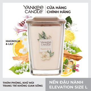 Nến ly vuông Elevation Yankee Candle size L - Magnolia Lily