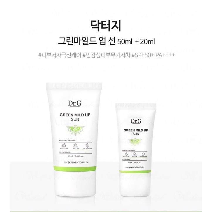 Kem chống nắng Dr g lâu trôi làm sáng da Dr.G Brightening Up Sun SPF 50 PA+++ 50ml