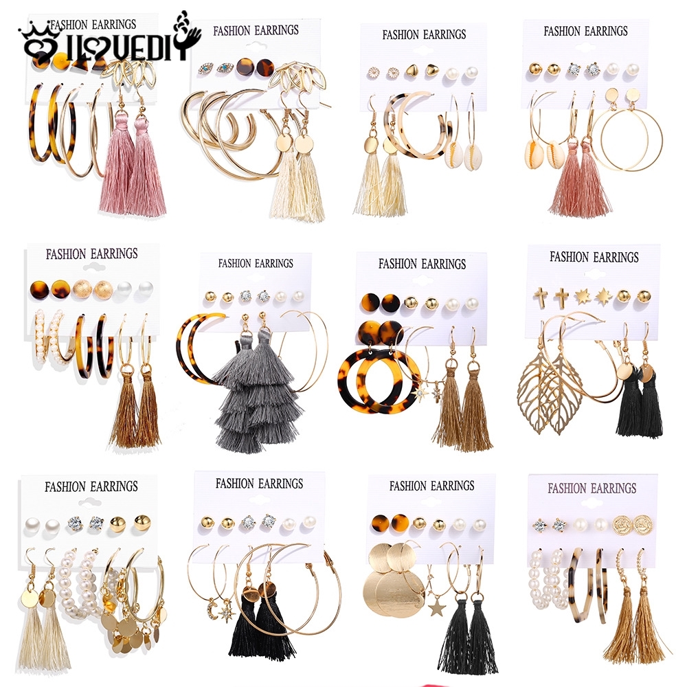 Hoa Tai Kiểu Dáng Vintage Phong Cách Bohemian Thời Trang Cho Nữ