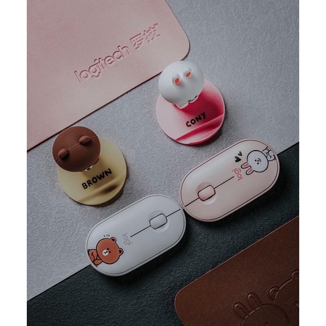 Bàn phím không dây + chuột không dây bluetooth chính hãng Logitech x Line Friends