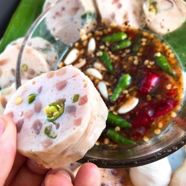 55k 500gr CHẢ DA HEO  ỚT XIÊM XANH SIÊU NGON