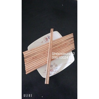 đũa gỗ -đũa dừa ăn cơm(10 đôi)