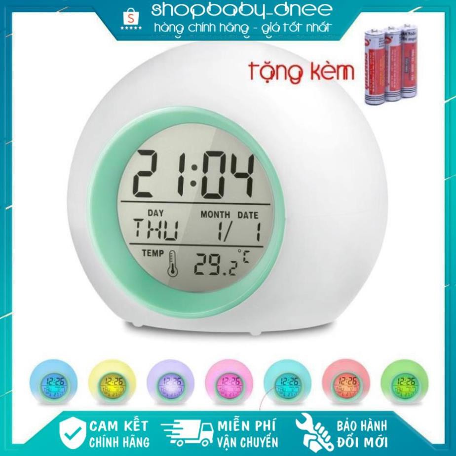 [TẶNG KÈM PIN 3A] ⏰ Đồng Hồ Báo Thức Để bàn Màn Hình LCD ⏰ Đa Chức Năng: Xem giờ, Báo thức, Xem lịch, Nhiệt kế, Đèn ngủ