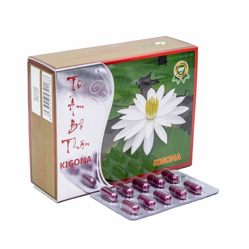 Bổ thận âm, giảm đau lưng mỏi gối, tiểu đêm nhiều lần Tư Âm Bổ Thận Kigona Hộp 50 viên