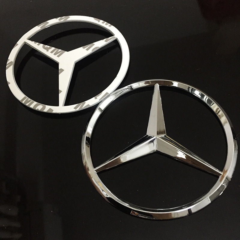 Miếng Dán logo Trang Trí Cốp Sau Xe Hơi Mercedes-Benz 9cm 90mm