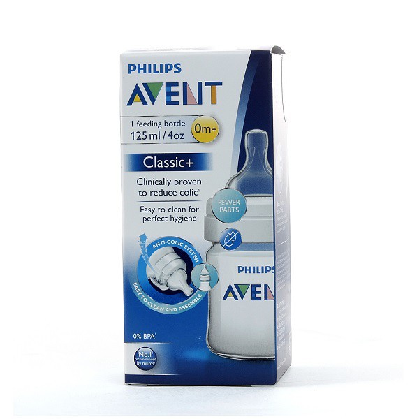 Bình sữa Avent nhựa PP anti-colic 125ml BS030