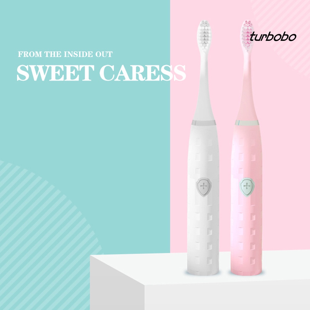 Bàn chải đánh răng điện Turbobo cầm tay lông mềm làm trắng thông minh chống nước IPX7 cho gia đình