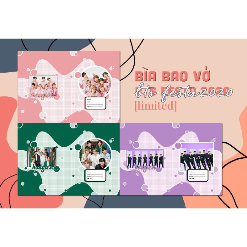 Bìa bao vở BTS - Festa 2020 [LIMITED]