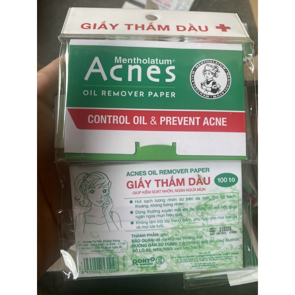 GIẤY THẤM DẦU ACNES 100 TỜ