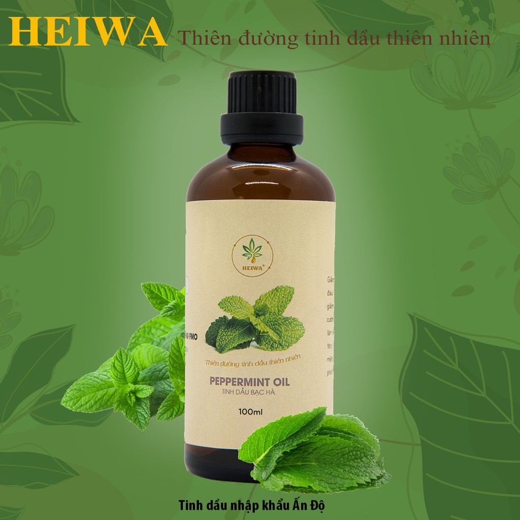 [GIẢM GIÁ]Tinh dầu Bạc hà 100ML nguyên chất thương hiệu HEIWA nhập khẩu Ấn Độ