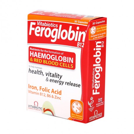 TPCN bổ máu Feroglobin Vitabiotics  (Hộp 30 viên) - 0305436