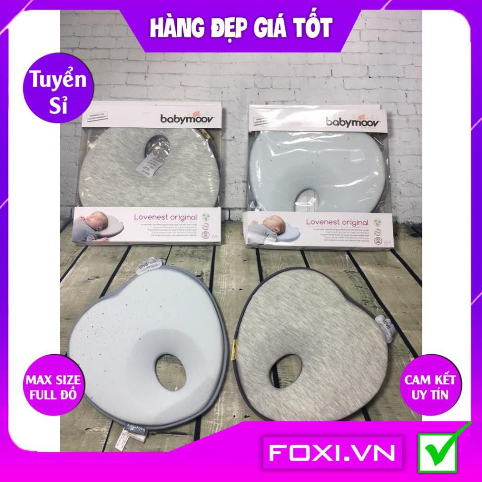 Gối chống bẹt đầu Lovenest Babymoov-Phù hợp với mọi loại giường-nôi-cũi-xe đẩy-Giúp bé ngủ sâu giấc hơn và thoải mái hơn