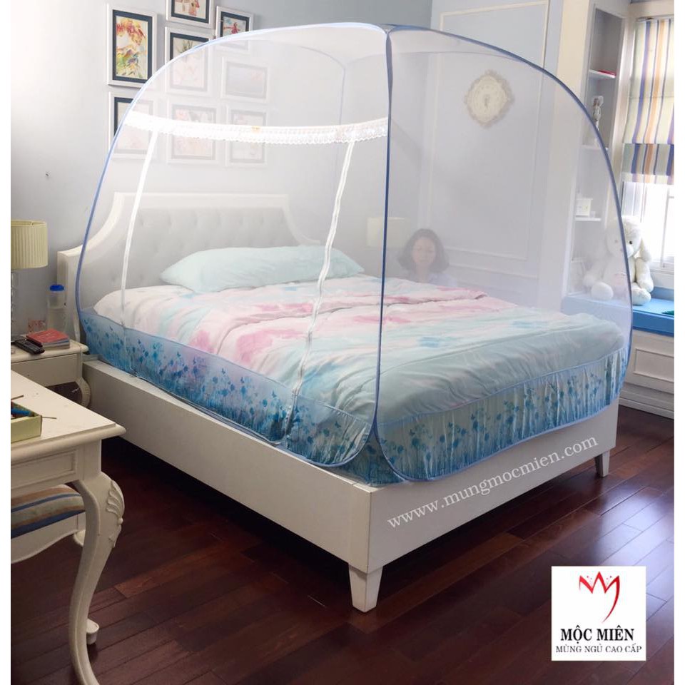 Màn Chụp Tự Bung Đỉnh Rộng Mộc Miên Nhiều Kích Thước