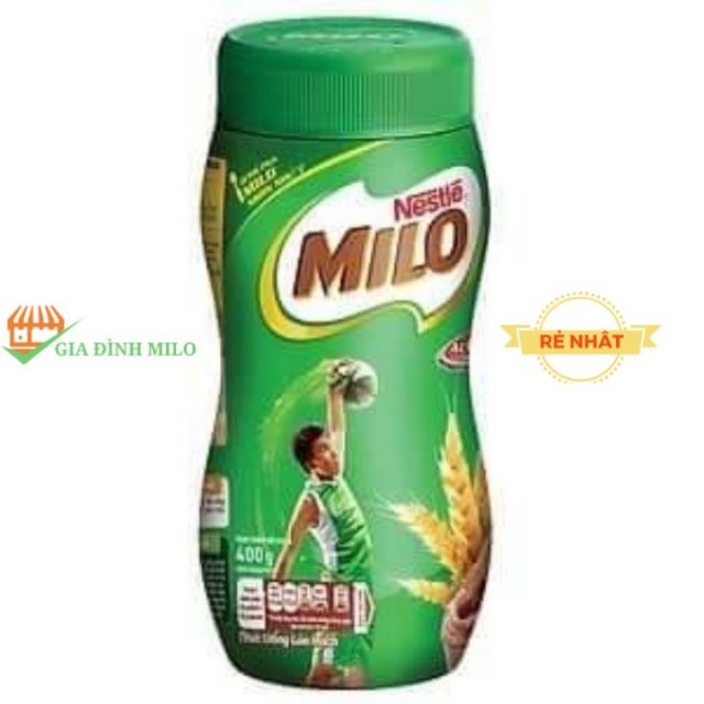 [RẺ NHẤT] Milo nguyên chất hũ 400gr