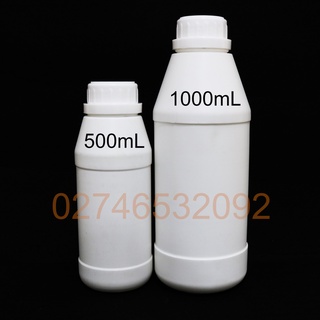 Chai Nhựa Trắng Đục 500mL và 1 lít HPDE Nắp Vặn Thân Xéo Siêu Xinh