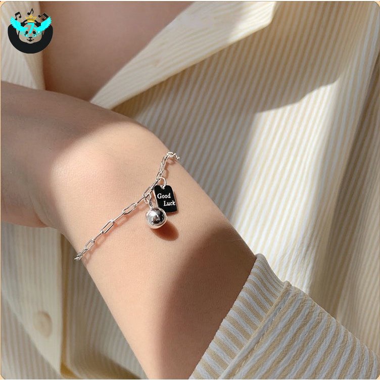 Vòng Tay Chuỗi Hạt Vuông May Mắn Cho Nữ Sinh