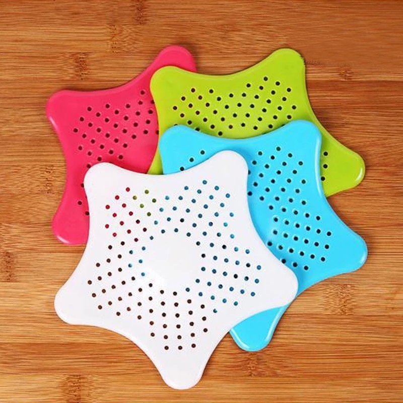 Nắp Đậy Cống Thoát Nước Bồn Rửa Chén / Nhà Tắm Bằng Silicone Hình Ngôi Sao