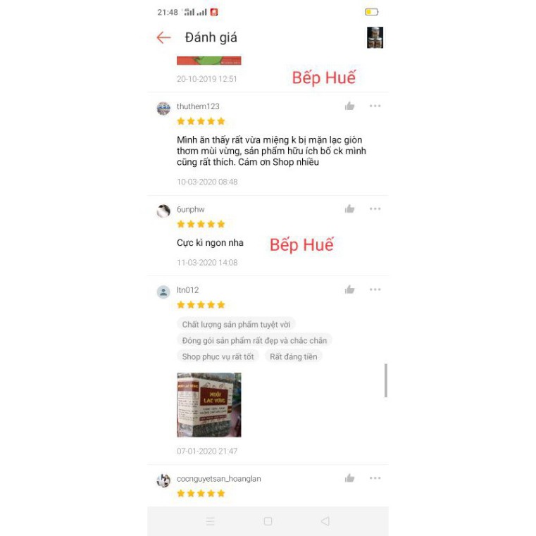 500g muối lạc vừng chay thơm ngon