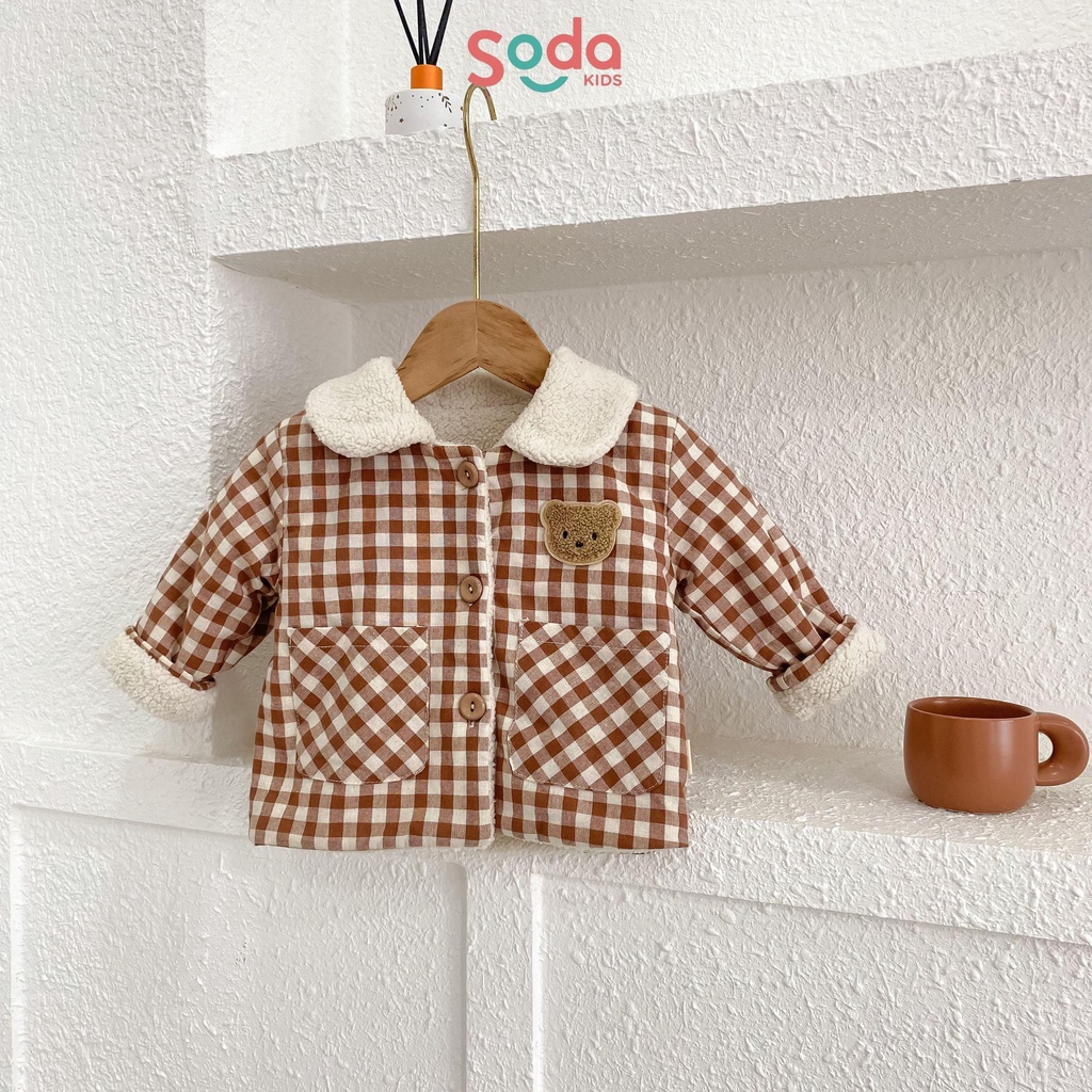 Áo khoác lót bông Teddy cho bé SODA KIDS
