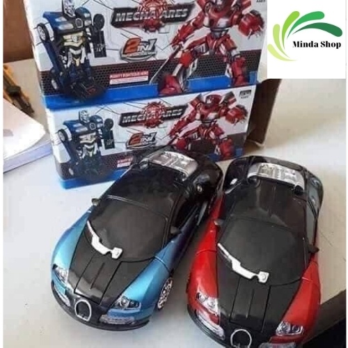 Đồ Chơi Ô Tô Biến Hình Robot Transformer Cho Bé Trai Xe Có Tự Động Gỡ Và Chuyển Hướng Cảm Ứng Vật Cản - Alicestore