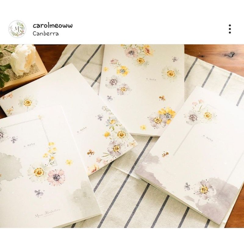 Krisna.room ♡ Washi hãng Meow Illustration- The Garden (Chiết 1 chu kì)