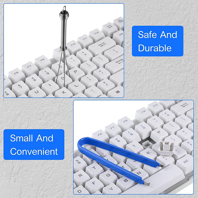Keyboard Lube Switch Puller Kits, Metal Stem Holder 4 Prong Tool Puller, Keyboard Cleaner Tools for Keyboard Switch