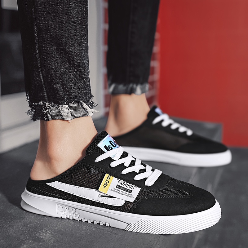 Giày Lười Thoáng Khí Phong Cách Hàn Quốc Thời Trang Mùa Hè Cho Nam