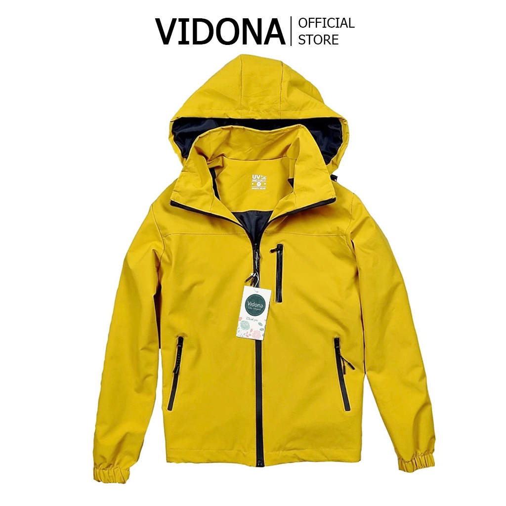 Áo gió nam 2 lớp vải gân gạo, chống nước Vidona Luxy. lengend