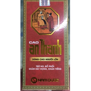 CAO AN THANH - Trừ ho, bổ phổi, giảm rát họng, khản tiếng - 100ml