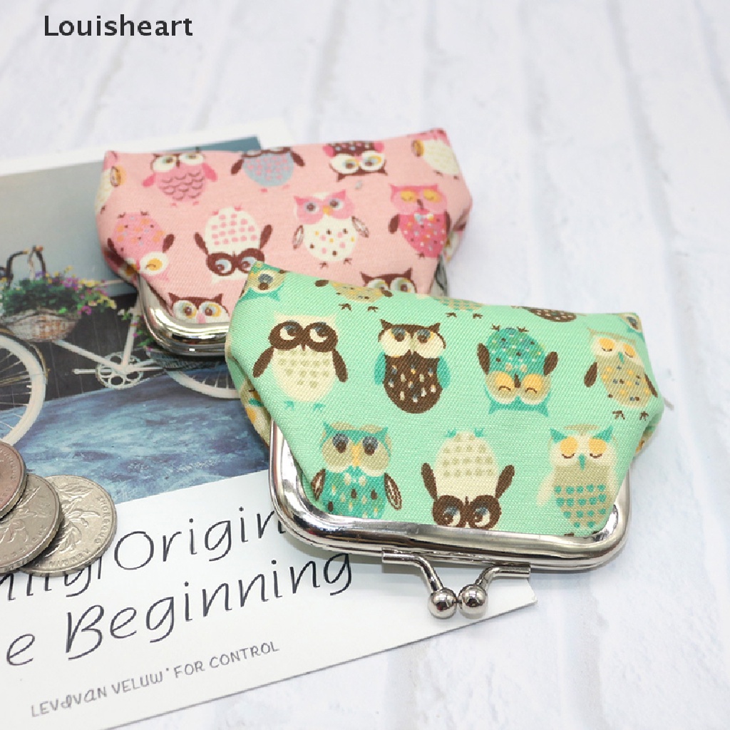 Ví Đựng Tiền Xu Louisheart In Họa Tiết Cú Mèo Xinh Xắn