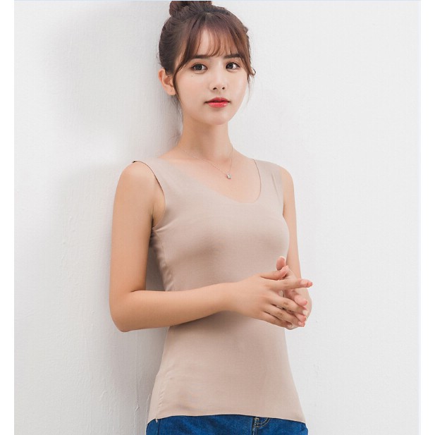 Áo Sát Nách Cổ Chữ V Màu Trơn Thanh Lịch | BigBuy360 - bigbuy360.vn