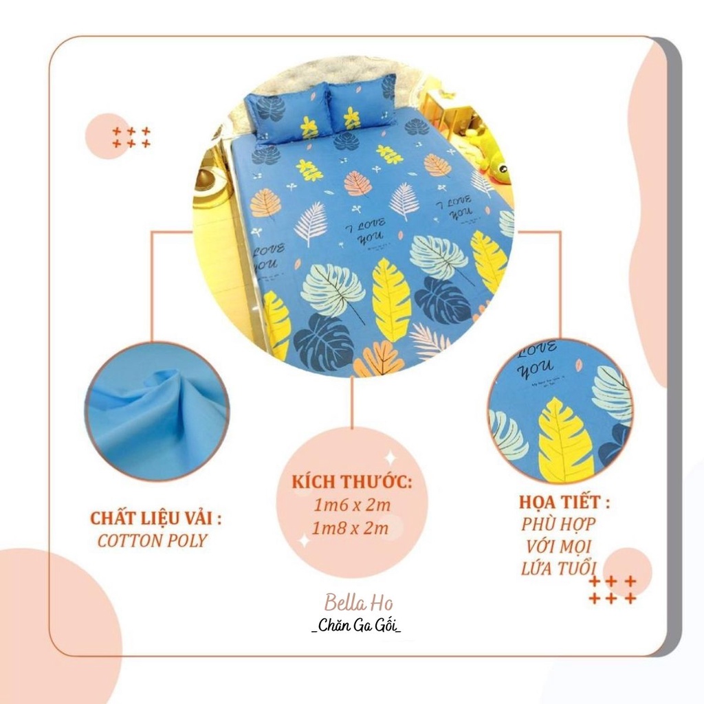 Bộ Chăn Ga Gối Hè Cotton Poly  5 Món , sét 5 món cotton poly hè nhiều mẫu lựa chọn may drap miễn phí theo yêu cấu | BigBuy360 - bigbuy360.vn