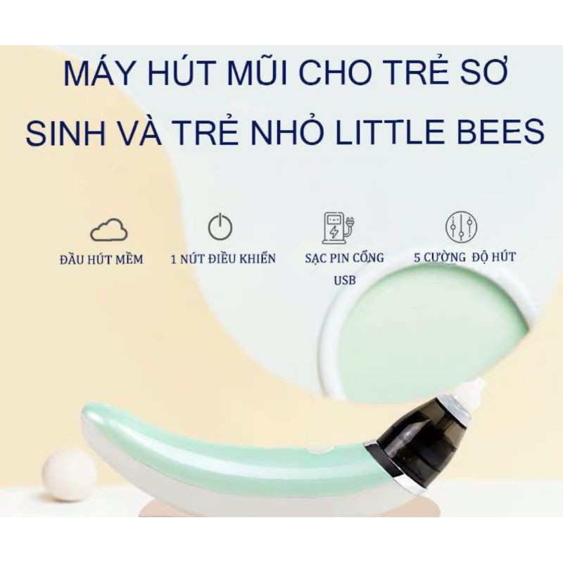 MÁY HÚT MŨI CẦM TAY CHỐNG VIÊM DÀNH CHO TRẺ EM - TẶNG KÈM ĐẦU HÚT VÀ BÔNG THAY THẾ