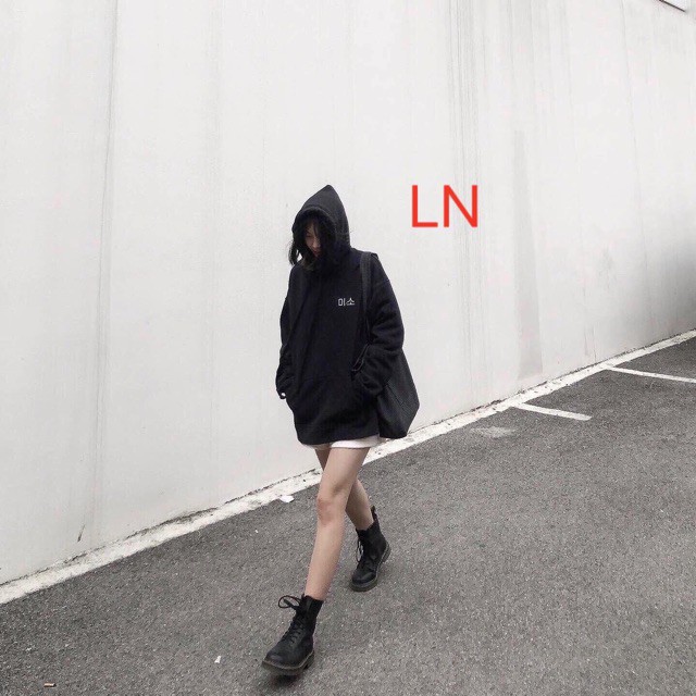 bst Áo hodie chữ hàn mũi tên L&amp;N 5508 03