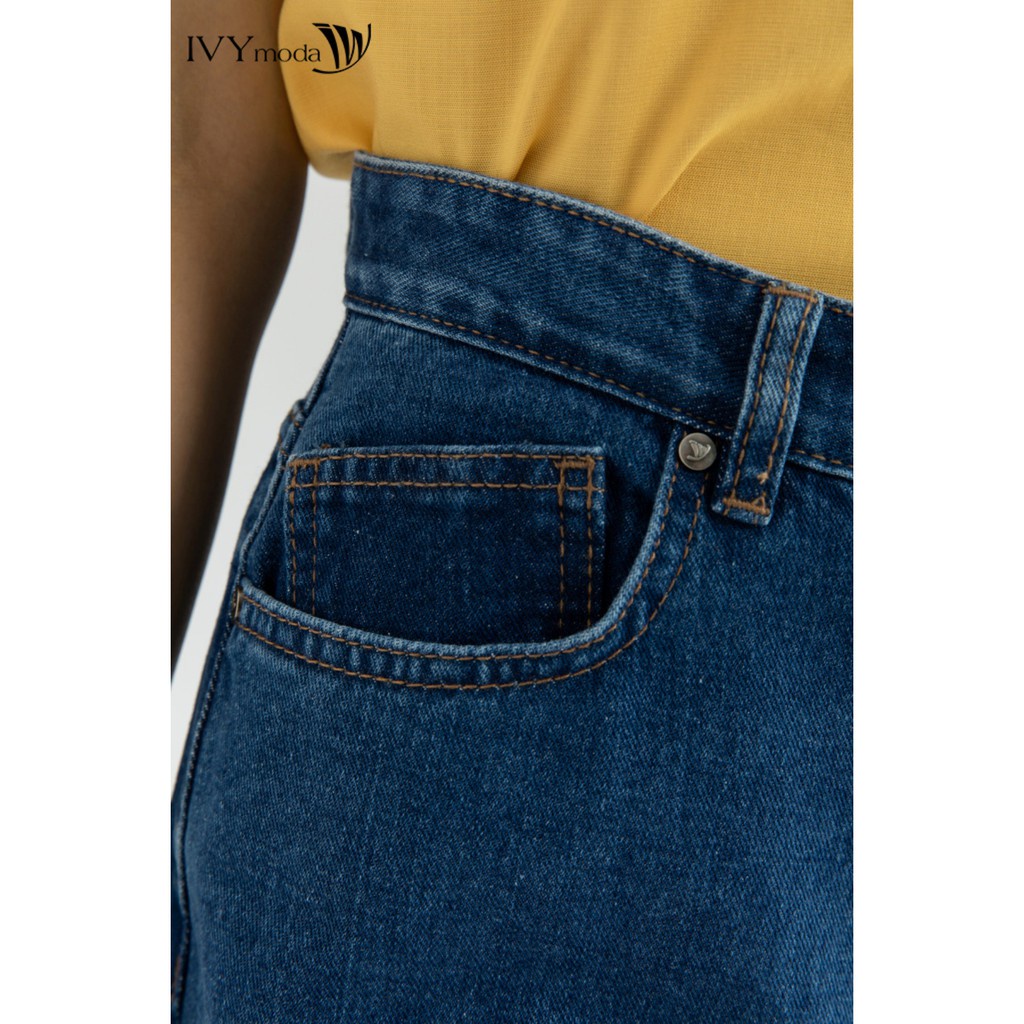 [NHẬP WABRTL5 GIẢM 10% TỐI ĐA 50K ĐH 250K ]Quần Jeans nữ dáng Baggy IVY moda MS 25B8033