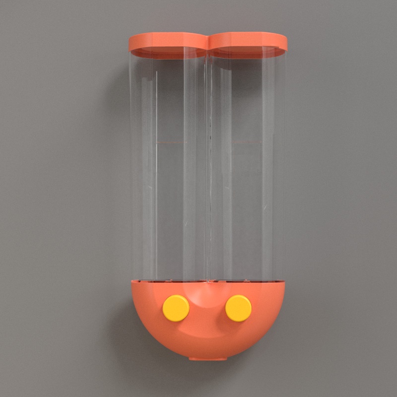 Hộp đựng ngũ cốc, thực phẩm khô có nắp dán tường 33x16x8cm