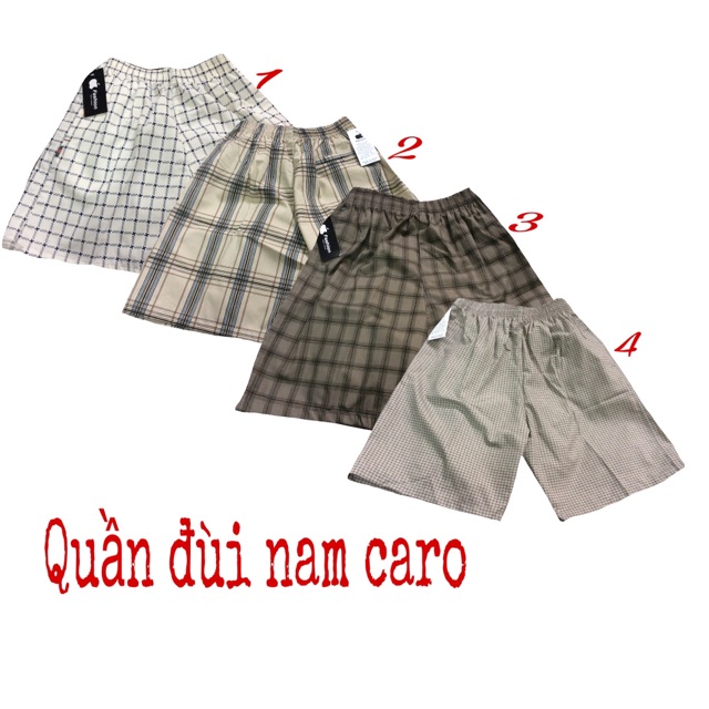 Quần đùi nam caro