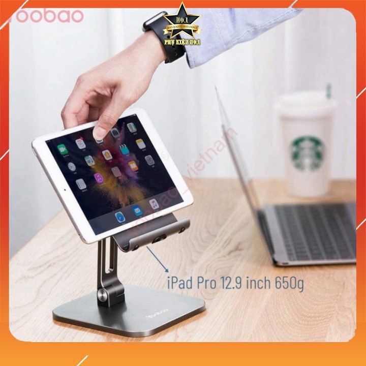 [ CAO CẤP ] Giá Đỡ Máy Tính Bảng, Kệ iPad Để Bàn Chất Liệu Hợp Kim Nhôm Cao Cấp - YOOBAO B3L