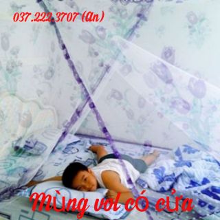 Mùng vol in bông loại có cửa 1m4, 1m6, 1m8, 2m