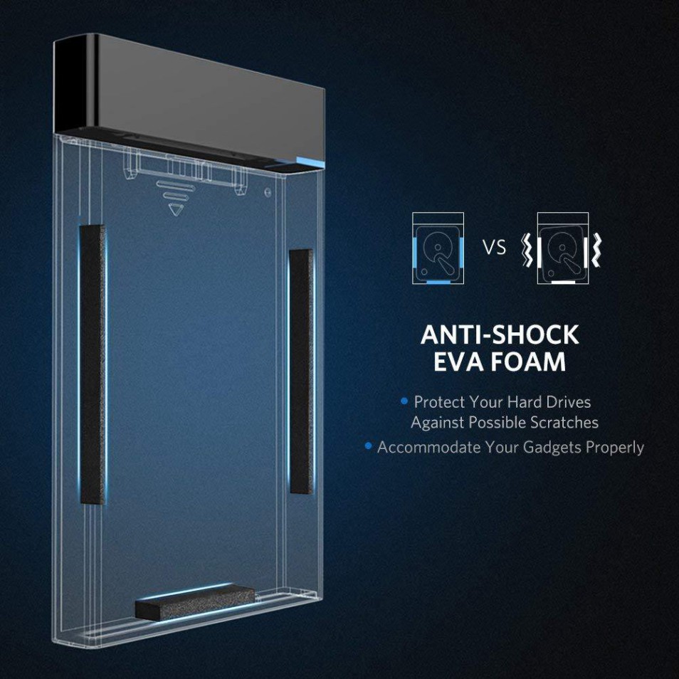 HOT- Hộp đựng ổ cứng 2.5inch SSD, HDD vỏ nhôm và vỏ nhựa cao cấp, hỗ trợ 6TB, chuẩn SATA III, SATA II UGREEN US221 CM300 | BigBuy360 - bigbuy360.vn