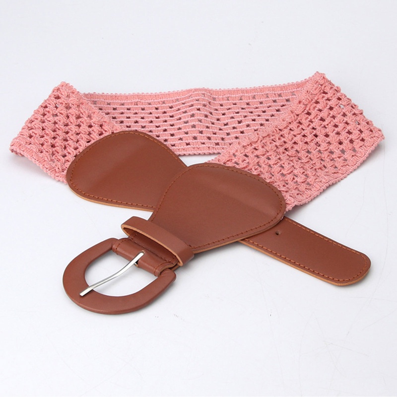 Thắt Lưng Bản Rộng Co Giãn Có Khóa Hình Chữ D Thời Trang Cho Nữ