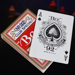 Bộ Bài Tây In Hình Chú Ong Nhỏ Màu Xanh Dương/Đỏ Tùy Chọn Nhập Khẩu Từ Mỹ