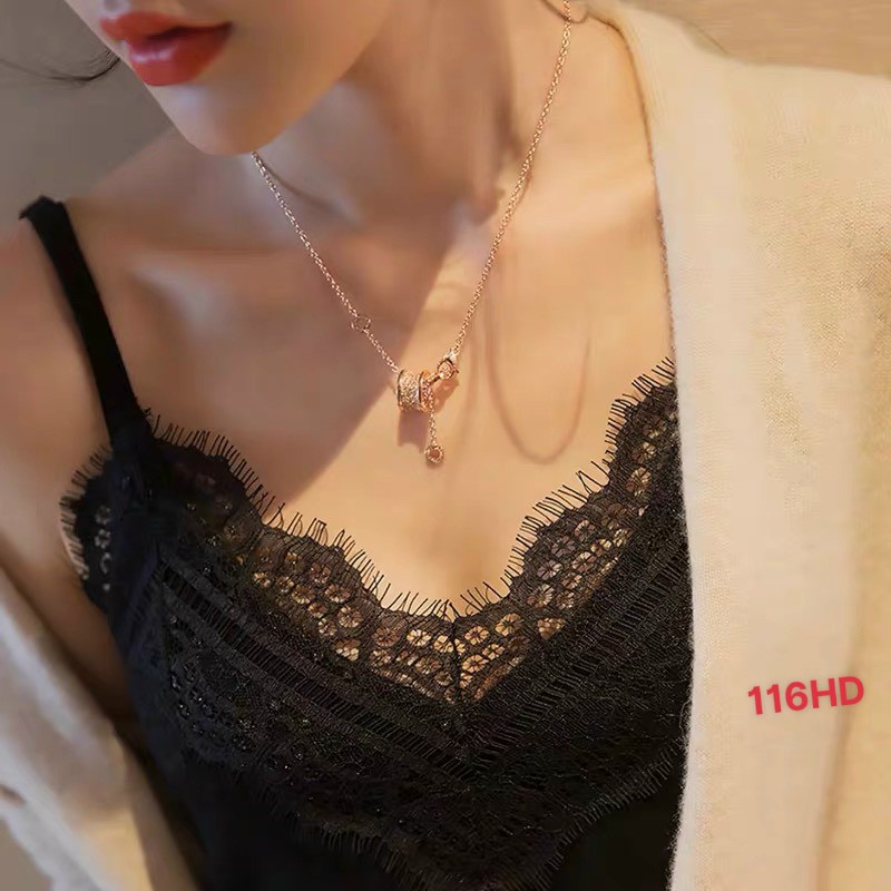 Áo hai dây không đệm phối ren phong cách quyến rũ thời trang cho phái nữ 116 - Mbra94