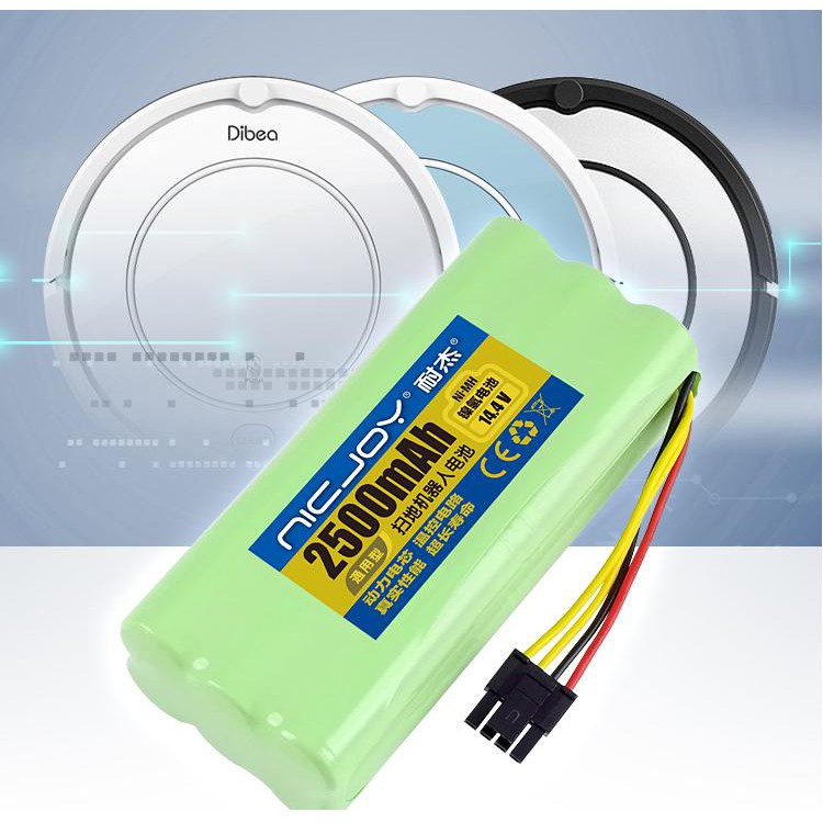 Pin NI-MH Thay Thế Cho Máy Hút Bụi Dibea, Midea R1-L083B, R1-L081A 14.4V-2500mAh