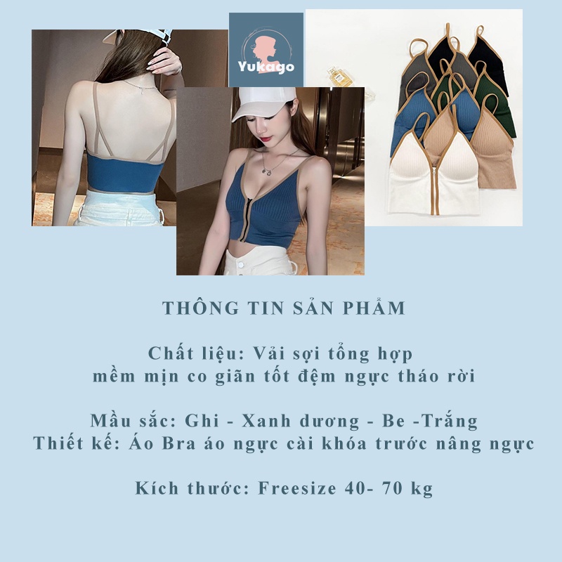 Áo Bra áo ngực cài khóa trước nâng ngực áo lót tôn dáng tập gym thể thao YUKAGO SF814