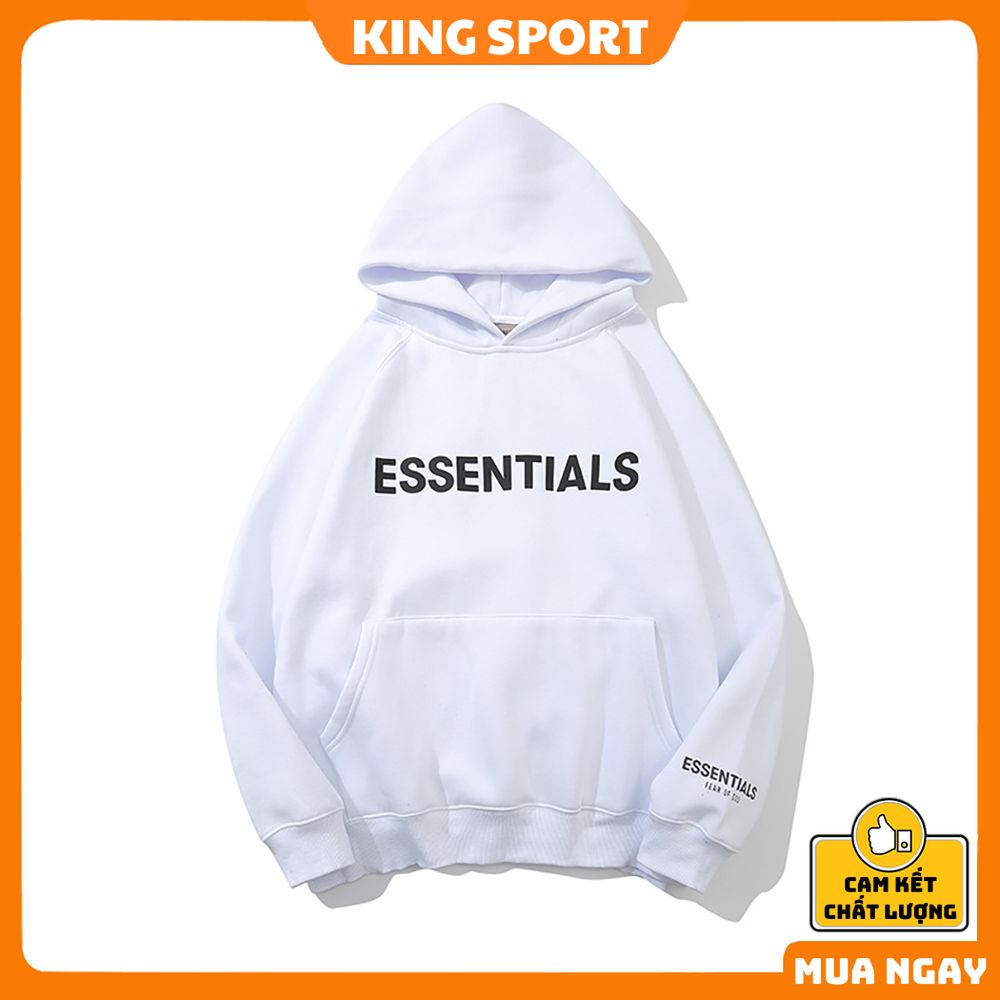 Áo hoodie essentials nam nữ form rộng lót nỉ khoác ngoài dày dặn ấm áp KING SPORT Áo khoác hoodie phong cách hàn quốc | BigBuy360 - bigbuy360.vn